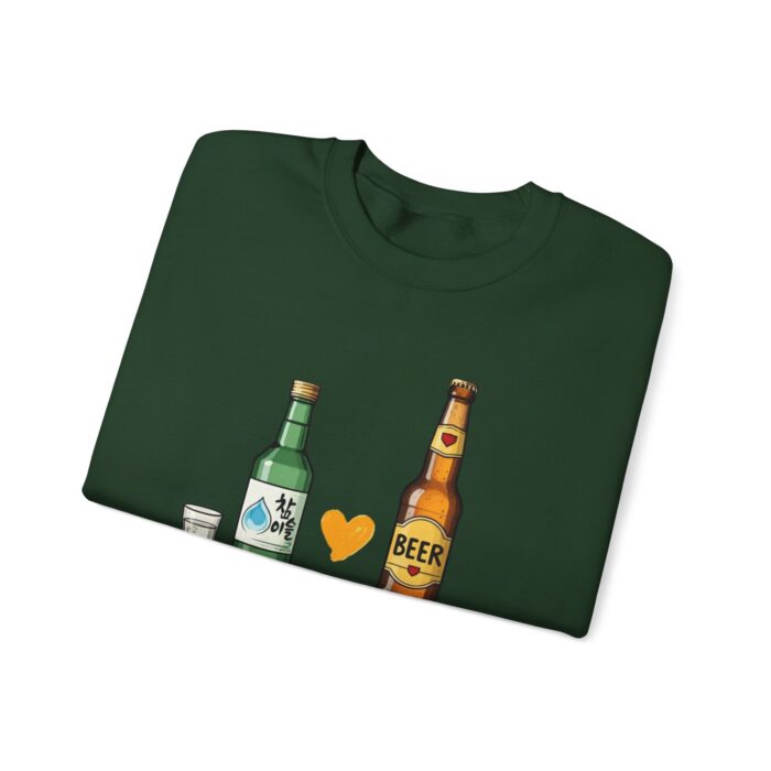 Soju + Beer = Love Unisex Heavy Blend™ Crewneck Sweatshirt - Image 27