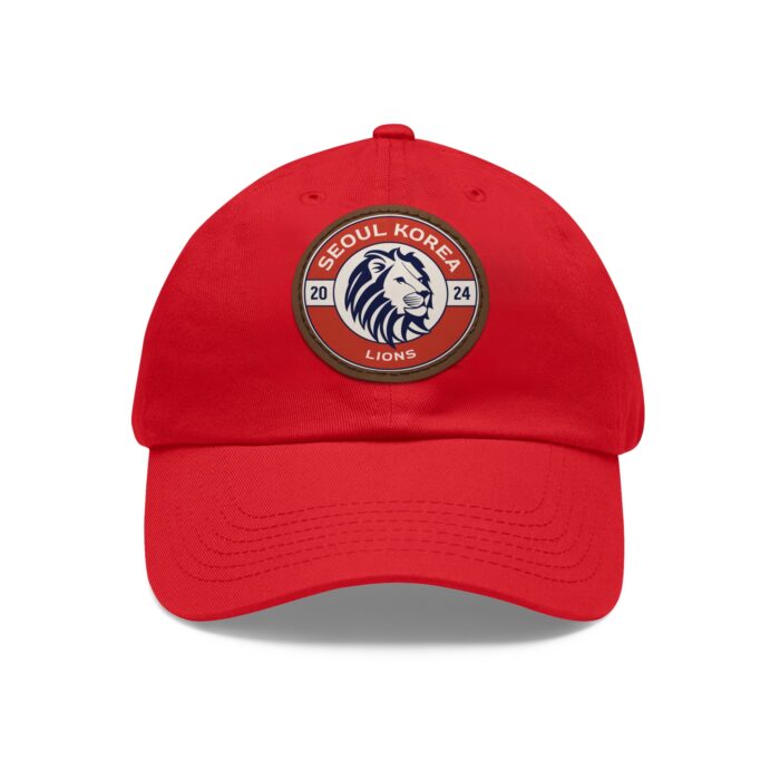 Seoul Korea Lions Hat with Leather Patch (Round) - Image 5