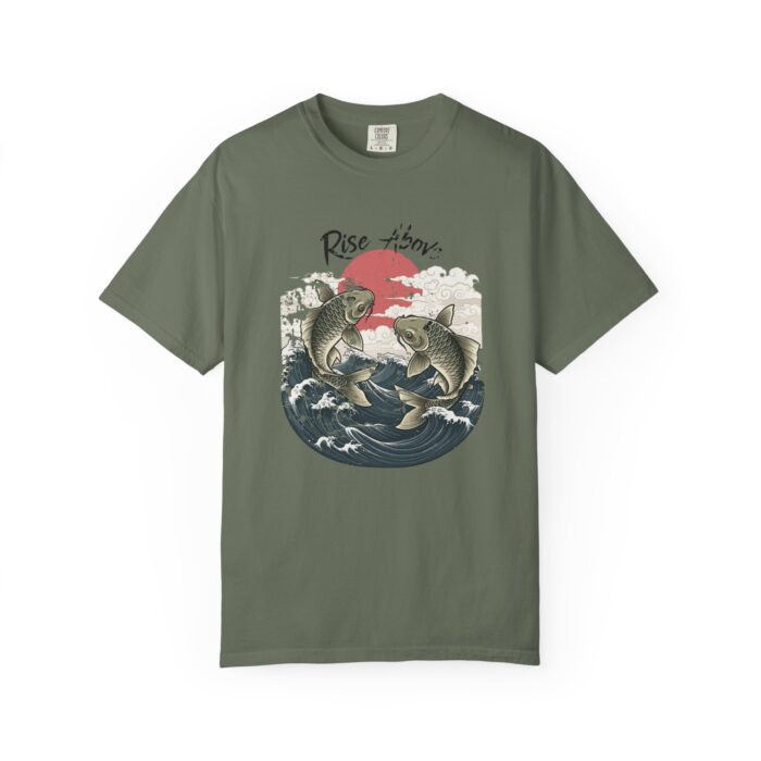 Rise above Unisex Garment-Dyed T-shirt - Image 21