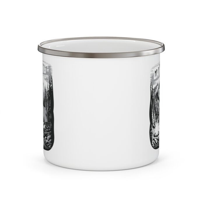 Camping is my therapy Enamel Camping Mug - Image 2
