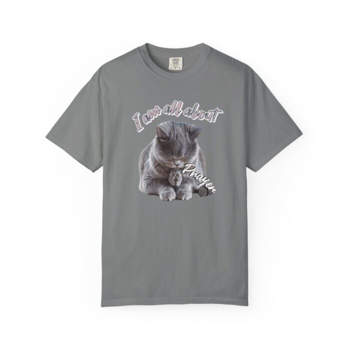 I'm all about prayer Unisex Garment-Dyed T-shirt - Image 5