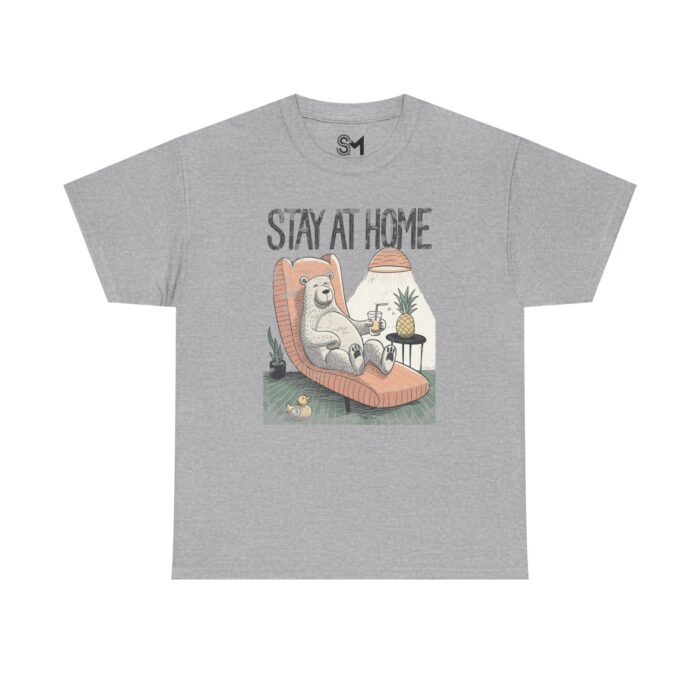 Stay at home Unisex Heavy Cotton Tee - Image 17