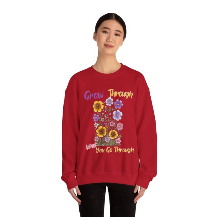 Grow Through What You Go Through Unisex Heavy Blend™ Crewneck Sweatshirt - Image 20