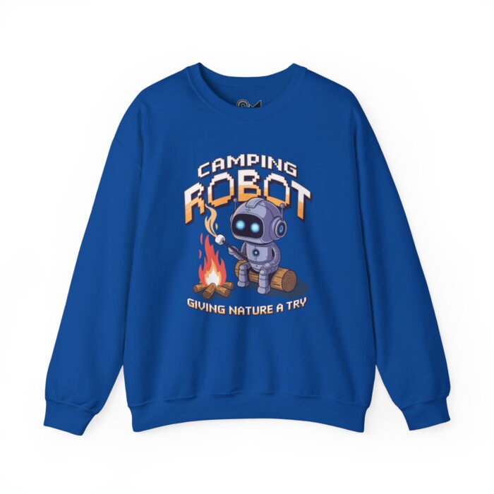 Camping robot Unisex Heavy Blend™ Crewneck Sweatshirt - Image 37