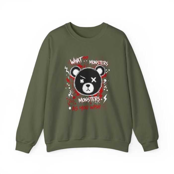 What! monsters as you wish Unisex Heavy Blend™ Crewneck Sweatshirt - Image 9