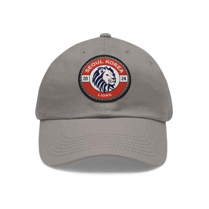 Seoul Korea Lions Hat with Leather Patch (Round) - Image 41