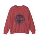 God fights for me Unisex Heavy Blend™ Crewneck Sweatshirt