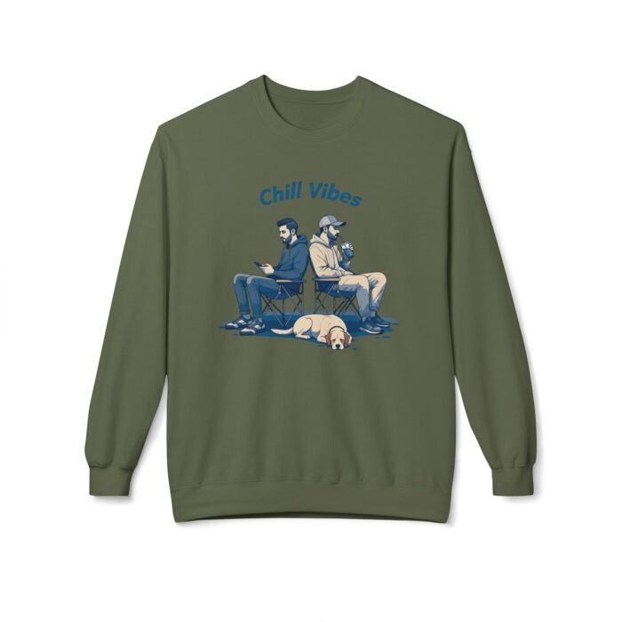Chill Vibes Unisex Midweight Softstyle Fleece Crewneck Sweatshirt - Image 17