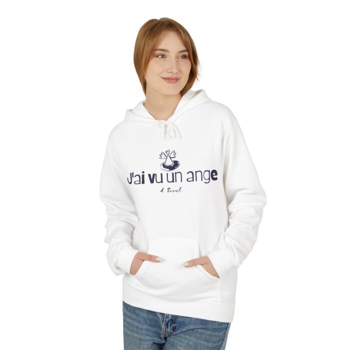 I saw an angel Unisex Midweight Softstyle Fleece Hoodie - Image 3