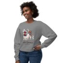 Korean traditional lion dance Unisex Lightweight Crewneck Sweatshirt
