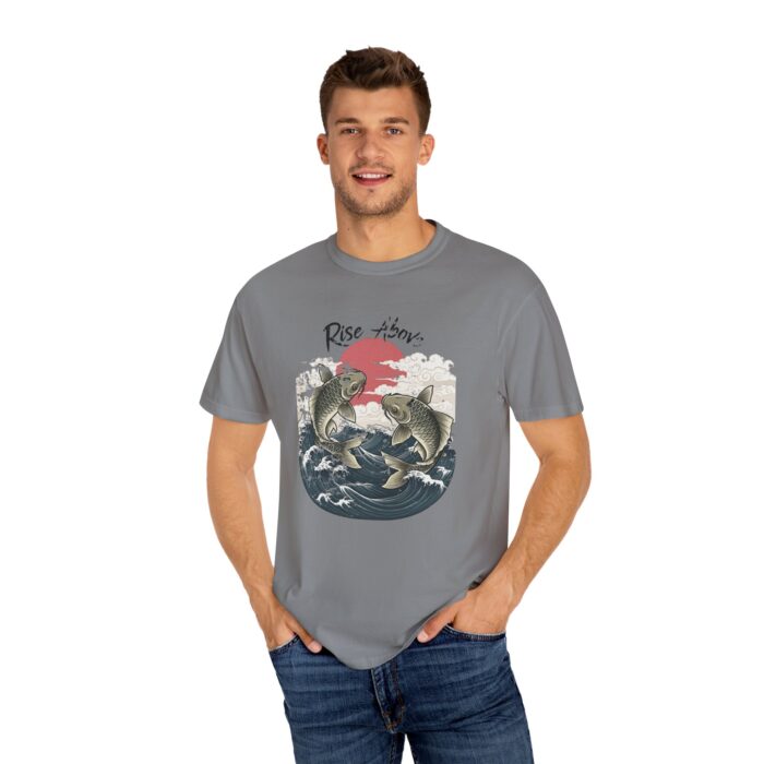 Rise above Unisex Garment-Dyed T-shirt - Image 16