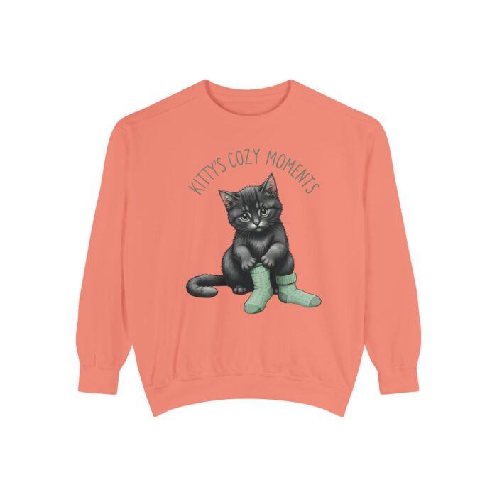 Kittt's cozy moment Unisex Garment-Dyed Sweatshirt - Image 5