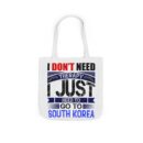 I don't need therapy Canvas Tote Bag, 5-Color Straps