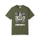 Unisex Garment-Dyed T-Shirt - Love Openmind Vintage Graphic Tee