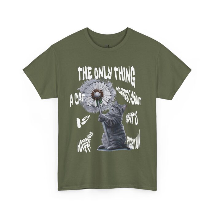 Cat worries Unisex Heavy Cotton Tee - Image 11