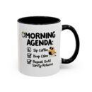 Morning Agenda Accent Coffee Mug (11, 15oz)