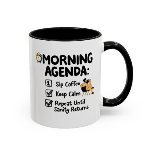Morning Agenda Accent Coffee Mug (11, 15oz)
