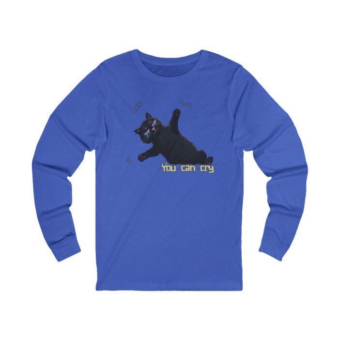You can cry Unisex Jersey Long Sleeve Tee - Image 9