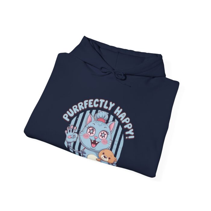 Purrfectly happy Unisex Heavy Blend™ Hooded Sweatshirt - Image 24