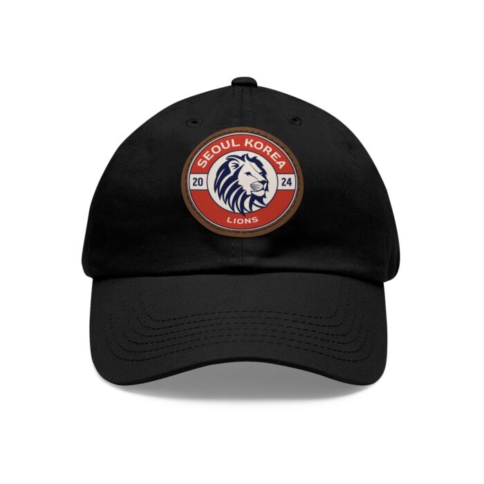 Seoul Korea Lions Hat with Leather Patch (Round) - Image 17