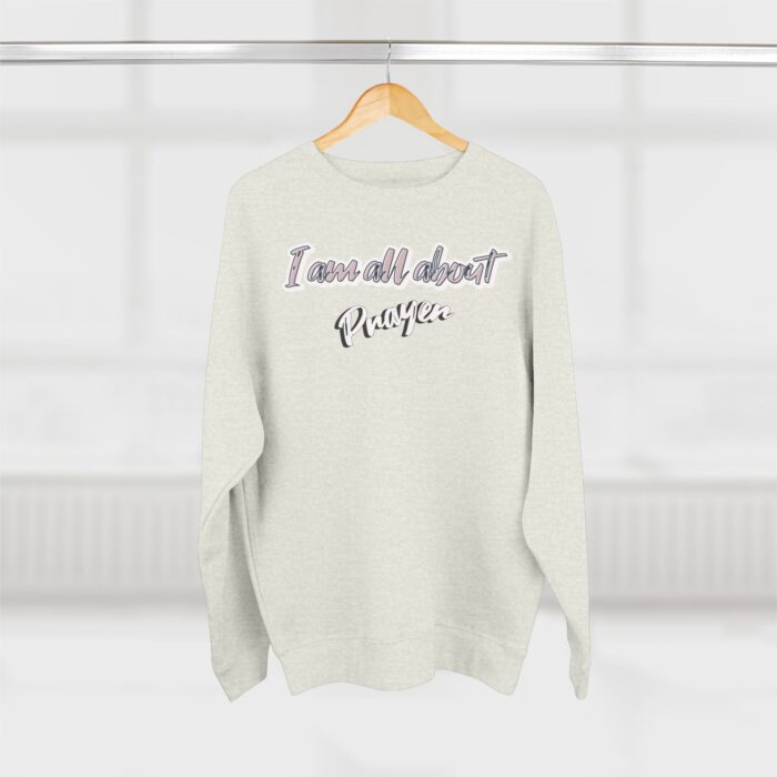 I'm all about prayer Unisex Crewneck Sweatshirt - Image 16