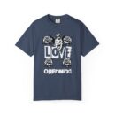Unisex Garment-Dyed T-Shirt - Love Openmind Vintage Graphic Tee