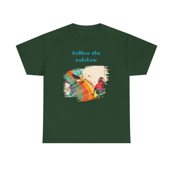 Follow the rainbow Unisex Heavy Cotton Tee - Image 29