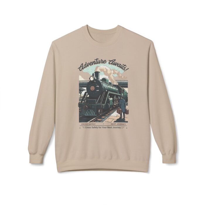 Cross safely Unisex Midweight Softstyle Fleece Crewneck Sweatshirt - Image 5