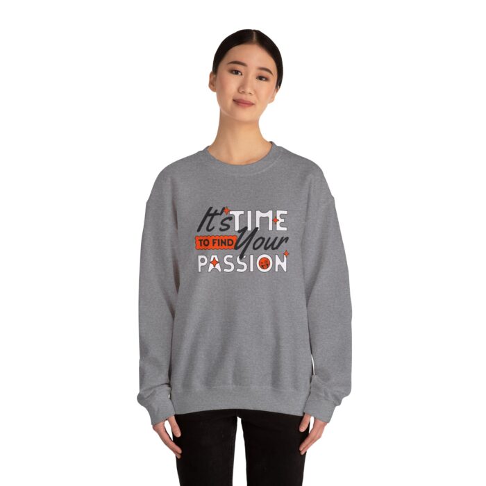 It's time find your passion Unisex Heavy Blend™ Crewneck Sweatshirt - Image 12