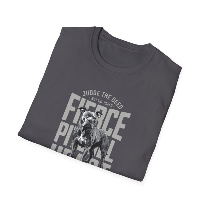 Fierce pitbull heart Unisex Softstyle T-Shirt - Image 16