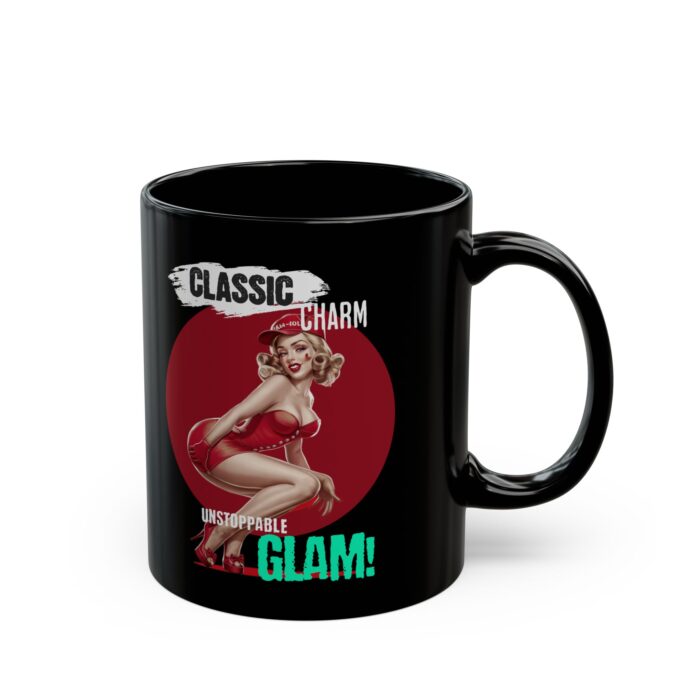 Classic Charm Black Mug (11oz, 15oz) - Image 3