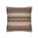 Warm Nordic Knit  Faux Suede Square Pillowcase