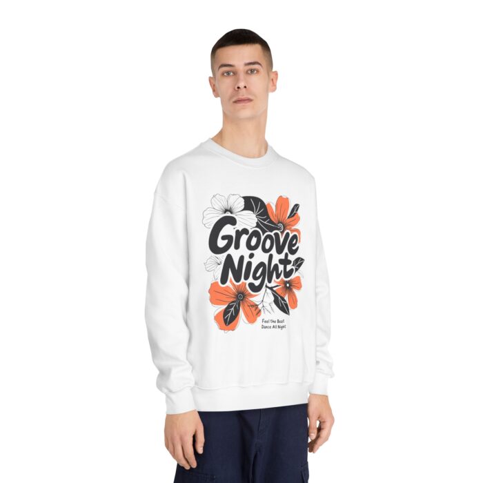 Groove night Unisex DryBlend® Crewneck Sweatshirt - Image 4
