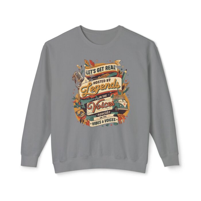 Let's get real Unisex Lightweight Crewneck Sweatshirt - Image 13