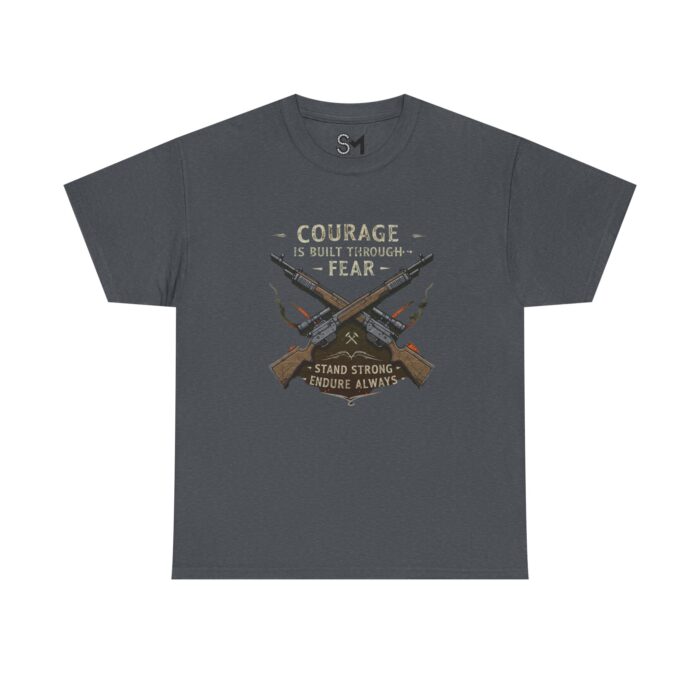 Courage is built through fear Unisex Heavy Cotton Tee - Image 21