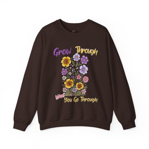 Grow Through What You Go Through Unisex Heavy Blend™ Crewneck Sweatshirt