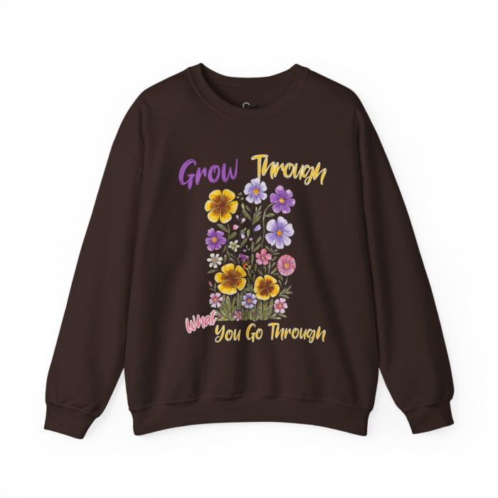 Grow Through What You Go Through Unisex Heavy Blend™ Crewneck Sweatshirt