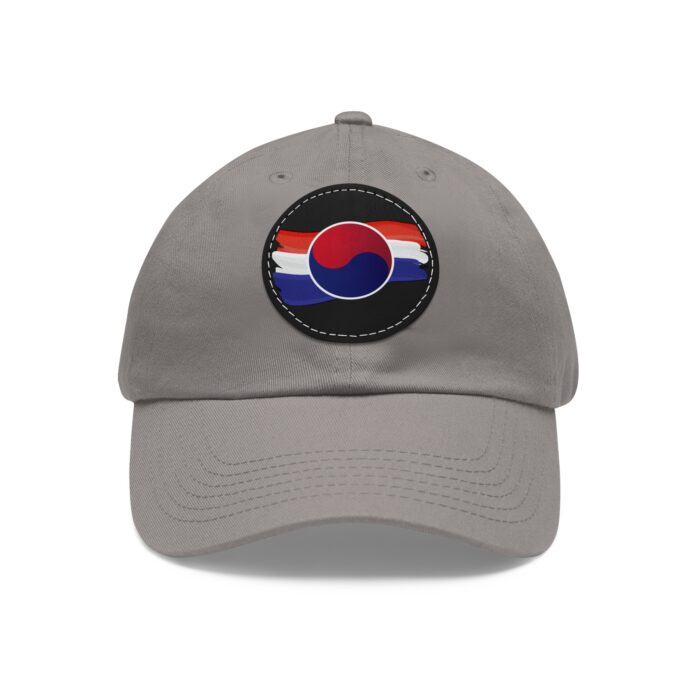 Korean Flag Hat with Leather Patch (Round) - Image 33
