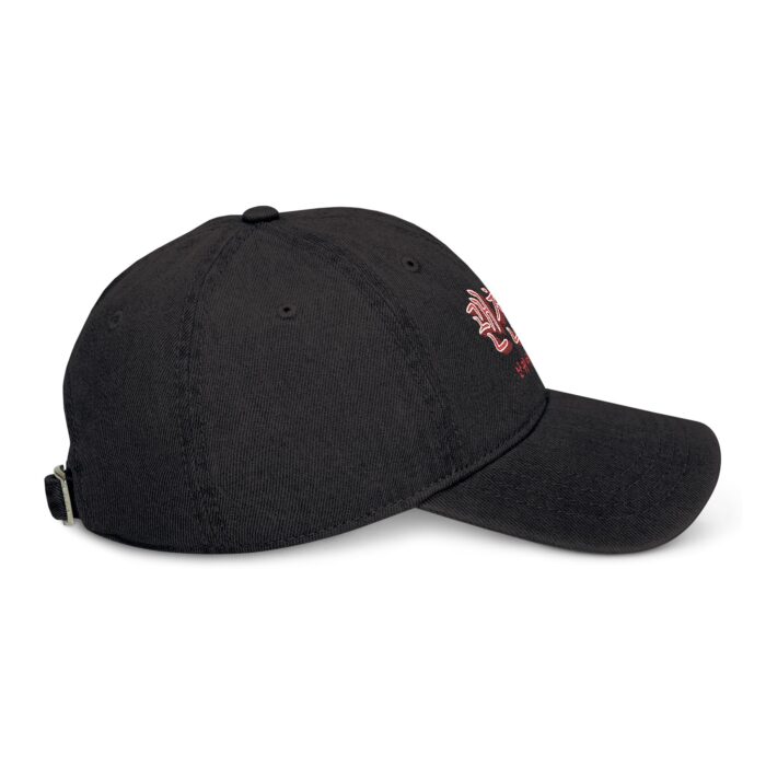 It's Okay Embroidered Denim Hat - '괜찮아' Adjustable Cap for Casual Style - Image 3