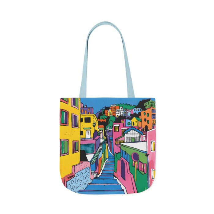The hillside village in Korea Canvas Tote Bag, 5-Color Straps - Image 51