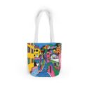 The hillside village in Korea Canvas Tote Bag, 5-Color Straps