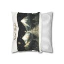 Silent night Faux Suede Square Pillowcase