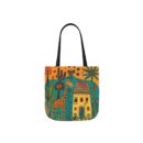 The giraffe that lives in my house Canvas Tote Bag, 5-Color Straps