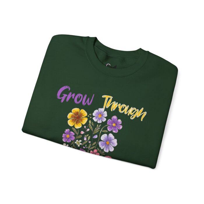 Grow Through What You Go Through Unisex Heavy Blend™ Crewneck Sweatshirt - Image 7