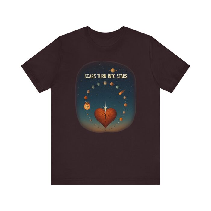 Scars Turn Into Stars Unisex Jersey Tee - Inspirational Meditation Shirt - Image 21