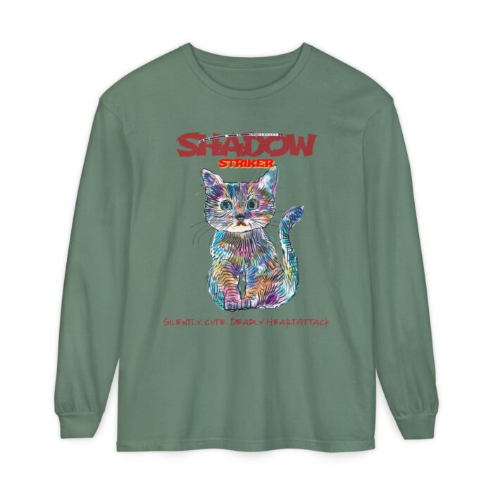 Shadow Striker Unisex Garment-dyed Long Sleeve T-Shirt - Image 37