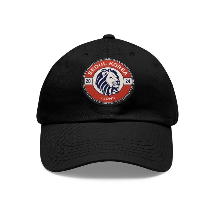 Seoul Korea Lions Hat with Leather Patch (Round) - Image 9