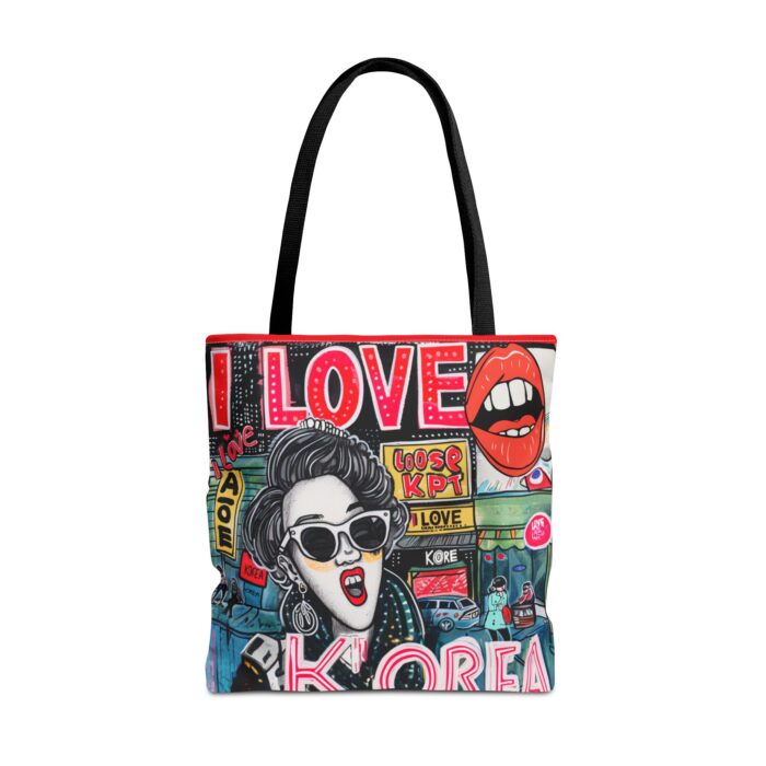 I love Korea Tote Bag (AOP) - Image 9
