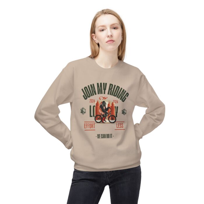 Join My Riding? Unisex Midweight Softstyle Fleece Crewneck Sweatshirt - Image 7