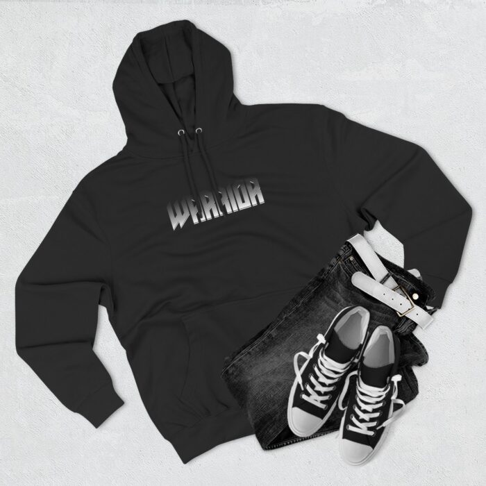 Full metal warrior Three-Panel Fleece Hoodie - Image 7
